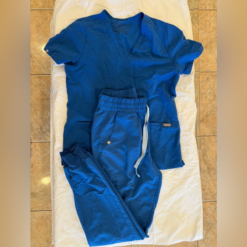 Blue Scrub Set
